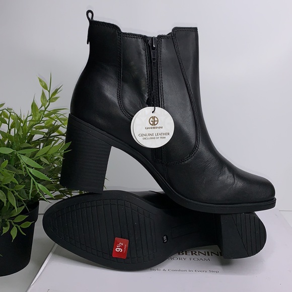 GIANI BERNINI Women's Black Korma Ankle Booties - Picture 4 of 13